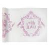 Tischläufer "With love" 5 m-pink