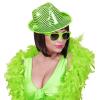 Trilby-Hut mit schimmernden Pailletten-neongrün