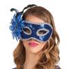 Venezianische Maske "Edle Verführung"-blau 