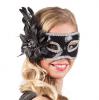 Venezianische Maske "Edle Verführung"-schwarz