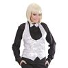 Weste "Glitzer und Glamour" für Frauen-silber-M/L