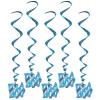 Wirbel-Deckenhänger "Baby-Glück" 5er Pack 102 cm blau