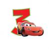 Zahlenkerze "Disney Cars" 6 cm-3