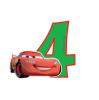 Zahlenkerze "Disney Cars" 6 cm-4