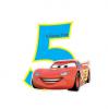 Zahlenkerze "Disney Cars" 6 cm-5