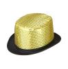 Zylinderhut "Pailletten"-gold